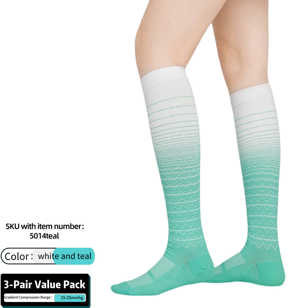 Women's Performance Compression Sock 3-Pack (15-25mmHg)Four season style