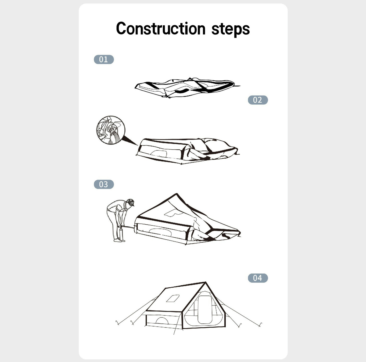ESTISOCO6.0，3-4 Person Tent, 6.3㎡