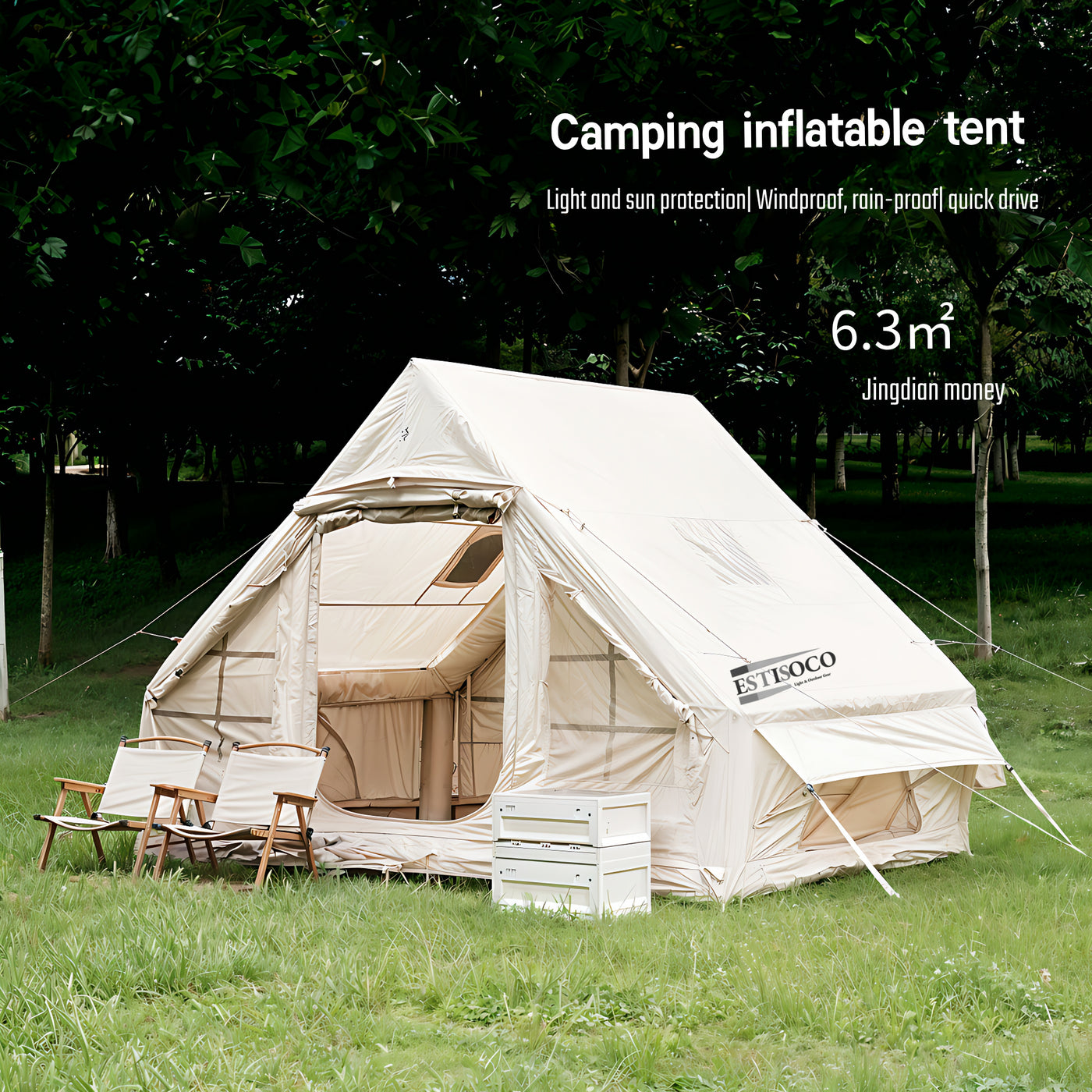 ESTISOCO6.0，3-4 Person Tent, 6.3㎡