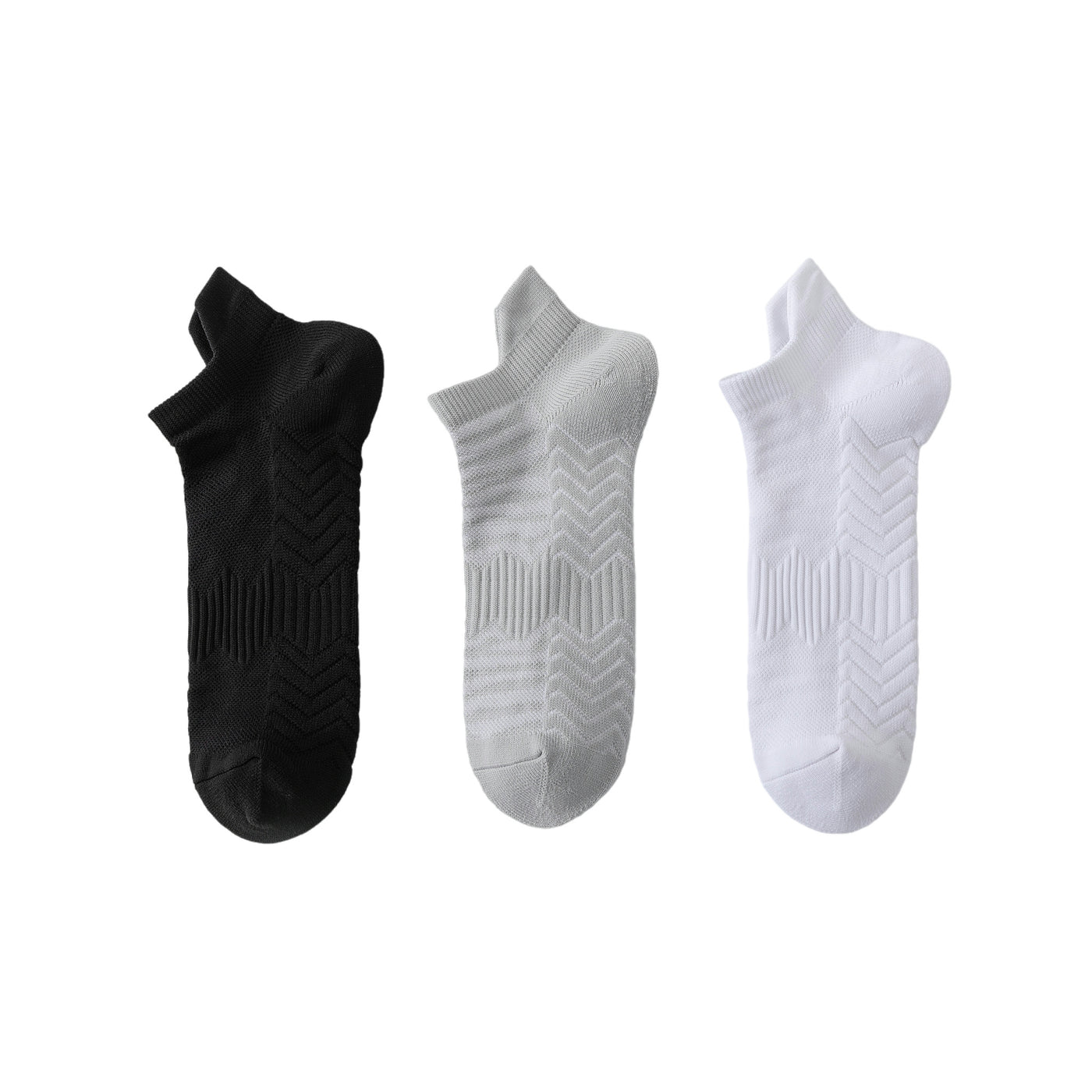 Athletic Running Ankle Socks, Low Cut Cushioned Anti-Blister Tab Sports Socks Men Women 3 Pairs