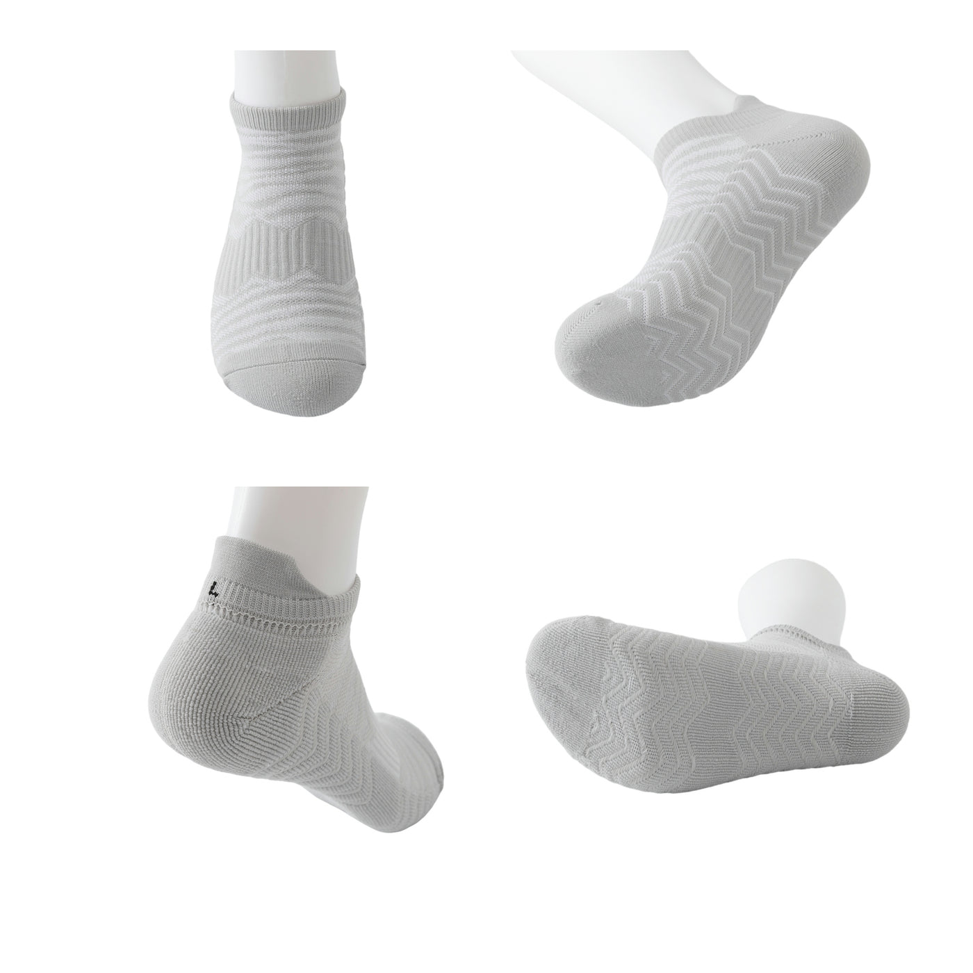 Athletic Running Ankle Socks, Low Cut Cushioned Anti-Blister Tab Sports Socks Men Women 3 Pairs