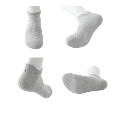 Athletic Running Ankle Socks, Low Cut Cushioned Anti-Blister Tab Sports Socks Men Women 3 Pairs