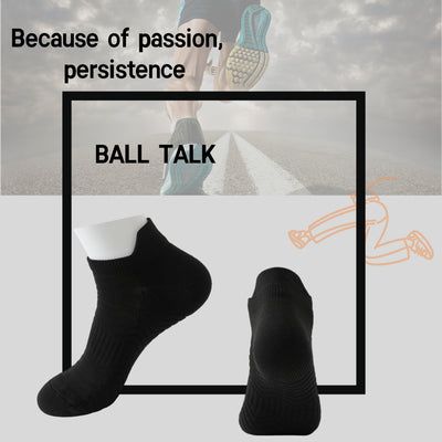 Athletic Running Ankle Socks, Low Cut Cushioned Anti-Blister Tab Sports Socks Men Women 3 Pairs