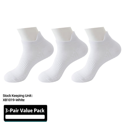 Athletic Running Ankle Socks, Low Cut Cushioned Anti-Blister Tab Sports Socks Men Women 3 Pairs