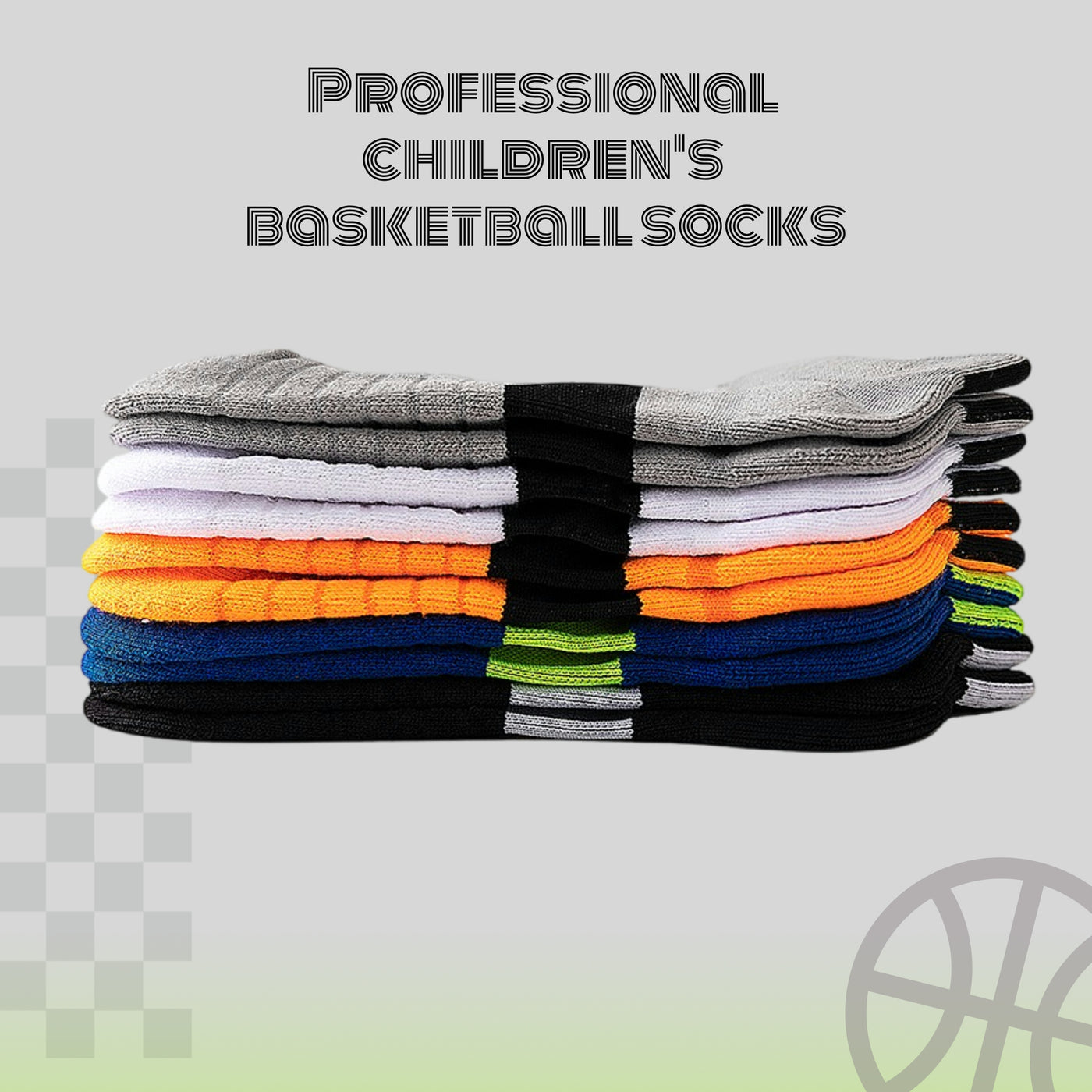 Kids Athletic Sport Sockcs Team Basketball Soccer Crew Socks 4 Pairs