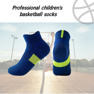 Kids Athletic Sport Sockcs Team Basketball Soccer Crew Socks 4 Pairs