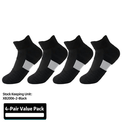 Kids Athletic Sport Sockcs Team Basketball Soccer Crew Socks 4 Pairs