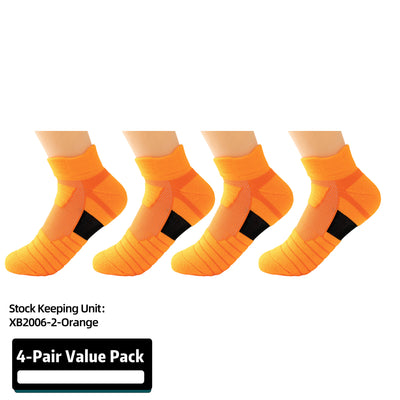 Kids Athletic Sport Sockcs Team Basketball Soccer Crew Socks 4 Pairs
