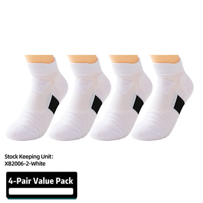 Kids Athletic Sport Sockcs Team Basketball Soccer Crew Socks 4 Pairs