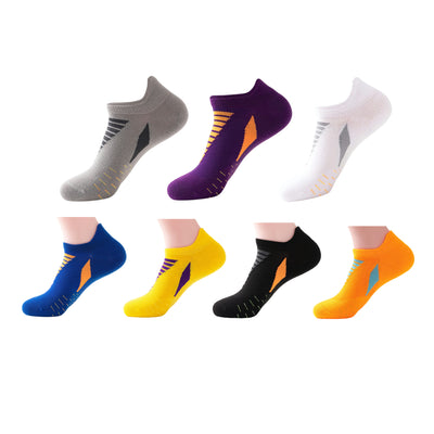 Ultralight Athletic Running Socks for Men and Women with Seamless Toe, Moisture Wicking, Cushion Padding 4Pairs