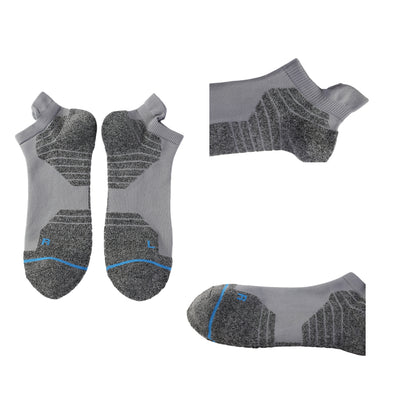 Athletic Ankle Socks  Running Socks,Thick Cushion Padded,Anti-Blister,Seamless,Arch support,Gym,Tennis,4 Pairs