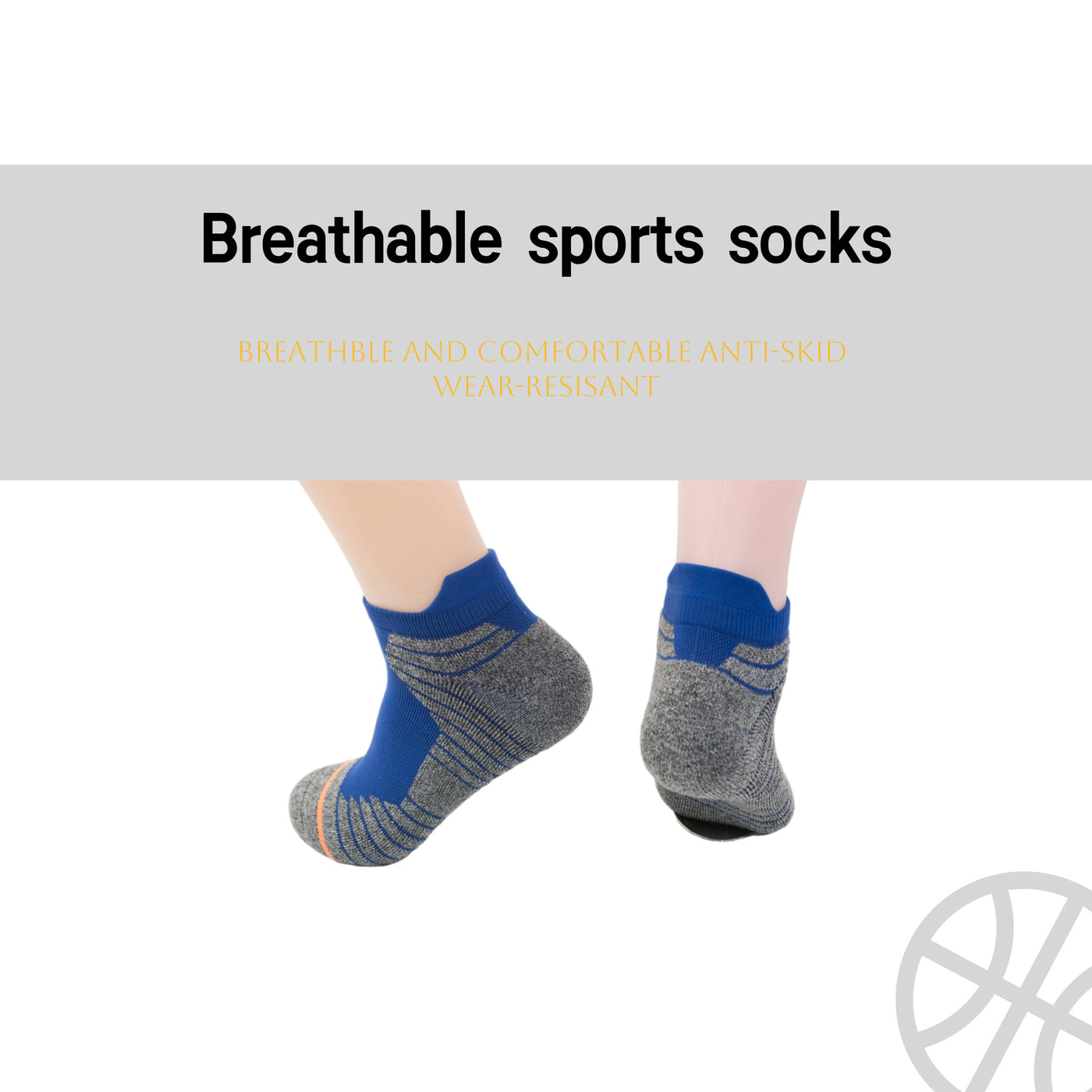 Athletic Ankle Socks  Running Socks,Thick Cushion Padded,Anti-Blister,Seamless,Arch support,Gym,Tennis,4 Pairs