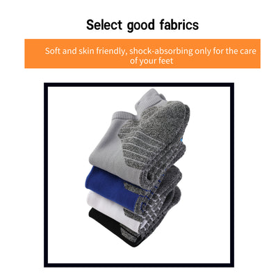 Athletic Ankle Socks  Running Socks,Thick Cushion Padded,Anti-Blister,Seamless,Arch support,Gym,Tennis,4 Pairs