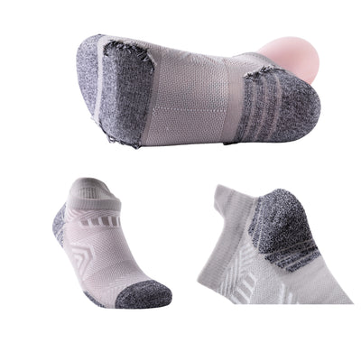 Athletic Running Socks Cushion Padded Moisture Wicking Low Cut 7 Pairs