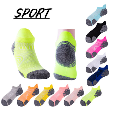 Athletic Running Socks Cushion Padded Moisture Wicking Low Cut 7 Pairs