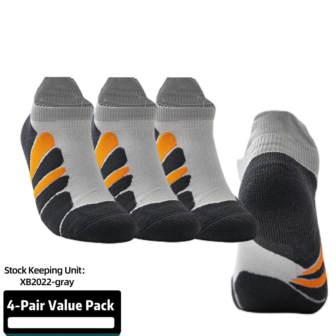 Elite Basketball Socks, 4 Pack Cushion Performance Crew Athletic Socks for Adult & Youth Kids