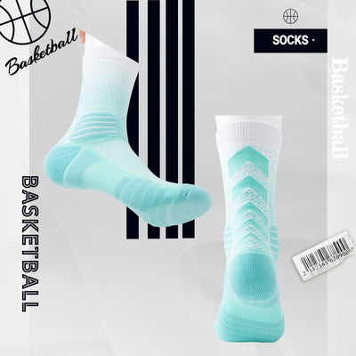 Basketball Socks for Men,Performance Cushioned Men's Athletic Crew Socks with Arch Compression for Cycling Basketball (4 pairs)