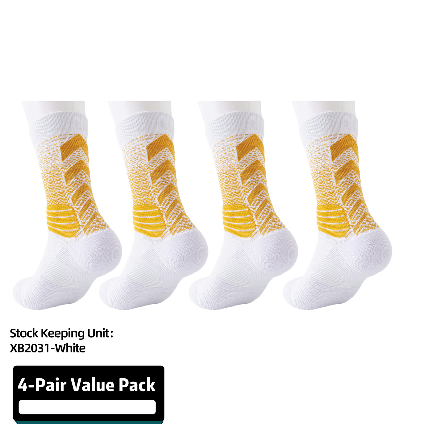 Basketball Socks for Men,Performance Cushioned Men's Athletic Crew Socks with Arch Compression for Cycling Basketball (4 pairs)