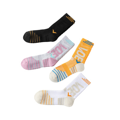 4Pairs Men's Athletic Crew Socks Thick Protective Sport Cushion Elite Basketball Soccer Compression Towel Socks