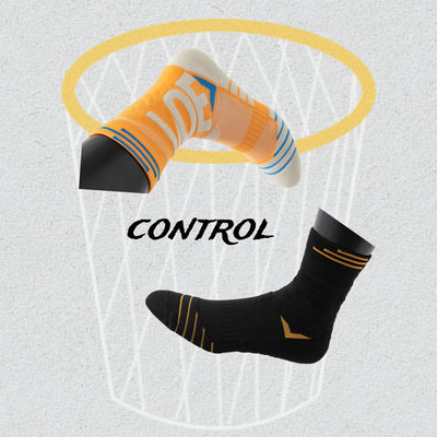 4Pairs Men's Athletic Crew Socks Thick Protective Sport Cushion Elite Basketball Soccer Compression Towel Socks