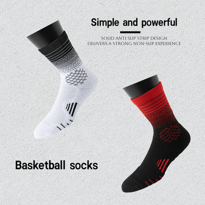 4 Pairs Men's And Women's  Athletic Crew Socks Performance Thick Cushioned Sport Basketball Running Training Compression Sock